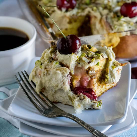 Cherry Pistachio Sweet Rolls - Recipe photo by whattheforksfordinner
