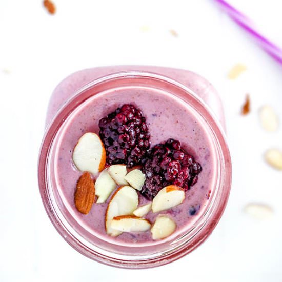 Almond Berry Breakfast Smoothie - Recipe photo by TheGestationalDiabetic