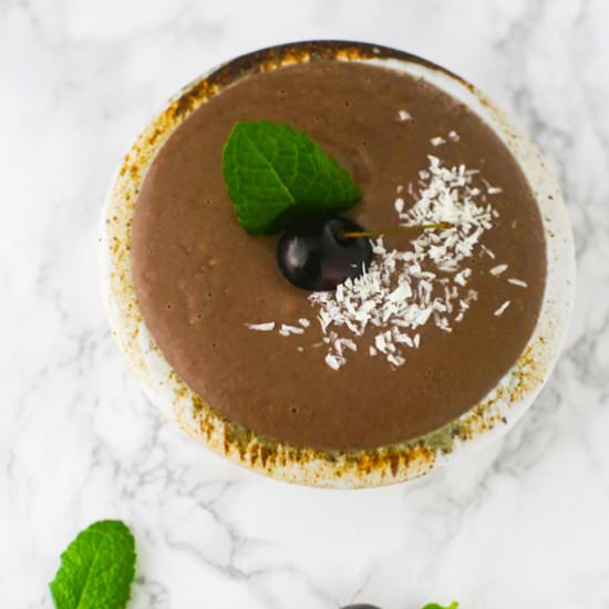 Chocolate Cherry Smoothie - Recipe photo by trafficlightcook