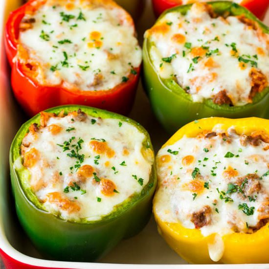 Stuffed Bell Peppers - Recipe photo by dinneratthezoo