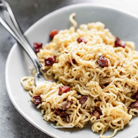 5-Ingredient Carbonara - Recipe photo by cookingforkeeps