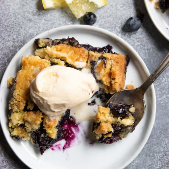 Blueberry Lemon Dump Cake - Recipe photo by lemons and zest