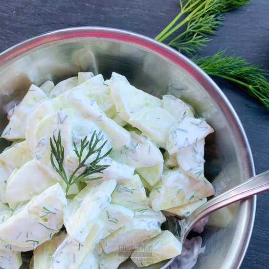 Dill Cucumber Salad - Recipe photo by tinykitchencuisine