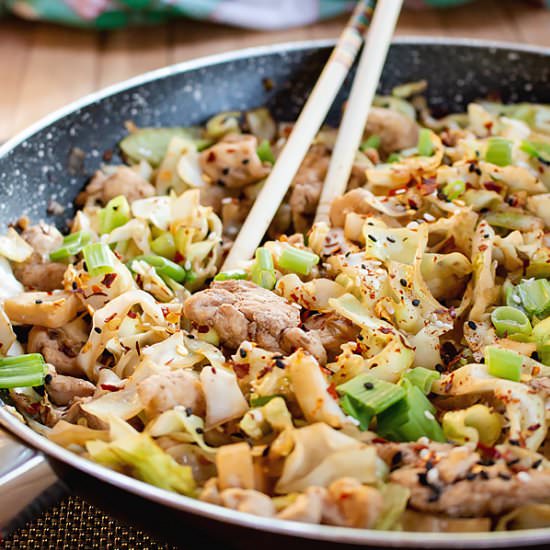Quick Chicken Cabbage Stir Fry - Recipe photo by MasalaHerb