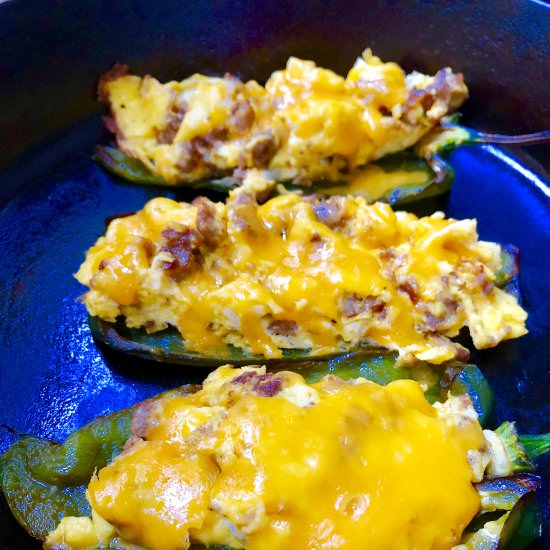 Low Carb Sausage Stuffed Poblanos - Recipe photo by Easyhealth Living
