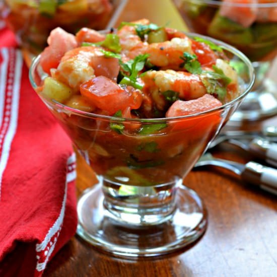 Mexican Shrimp Cocktail - Recipe photo by Small Town Woman