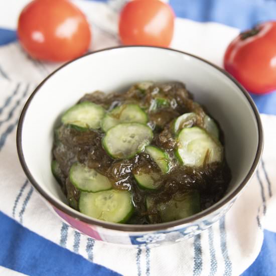 Mozuku cucumber - Recipe photo by foodmakesmehappy