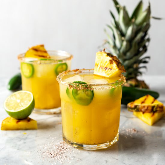 Pineapple Jalapeno Margarita - Recipe photo by Vegan Yack Attack