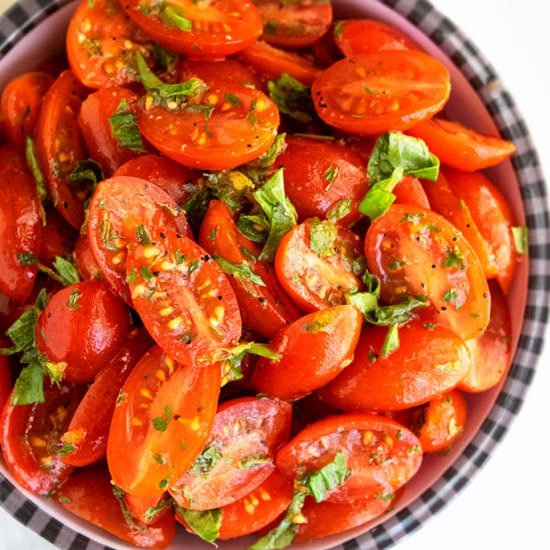 Marinated Tomatoes - Recipe photo by 1PotRecipes