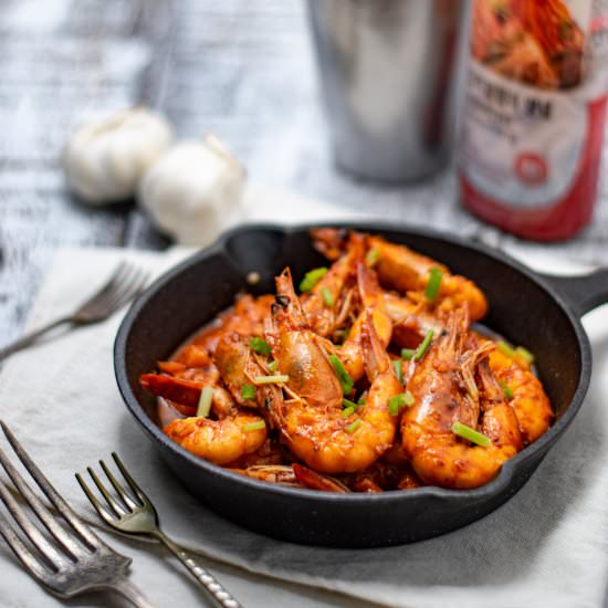 Shrimps in Kimchi Seasoning - Recipe photo by kusinaniteds
