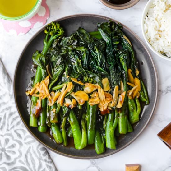 Chinese Broccoli with Garlic Sauce - Recipe photo by misspickledplum