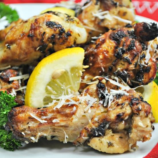 Air Fried Lemon Parm Garlic Wings - Recipe photo by Lydi Out Loud