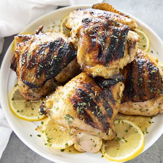 Grilled Chicken Thighs - Recipe photo by TheSaltyMarshmallow