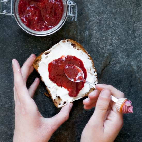 Homemade Strawberry Spread - Recipe photo by Gluten Free Stories