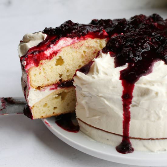 Blackberry Shortcake Cake - Recipe photo by Cookingwithcarlee