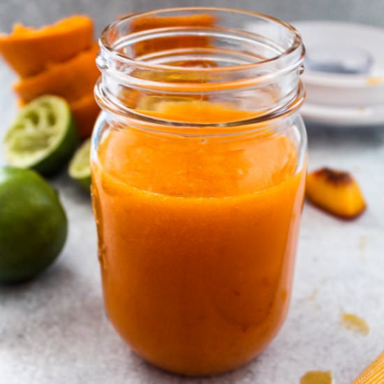 Orange Mango Peach Smoothie - Recipe photo by parsleyandicing