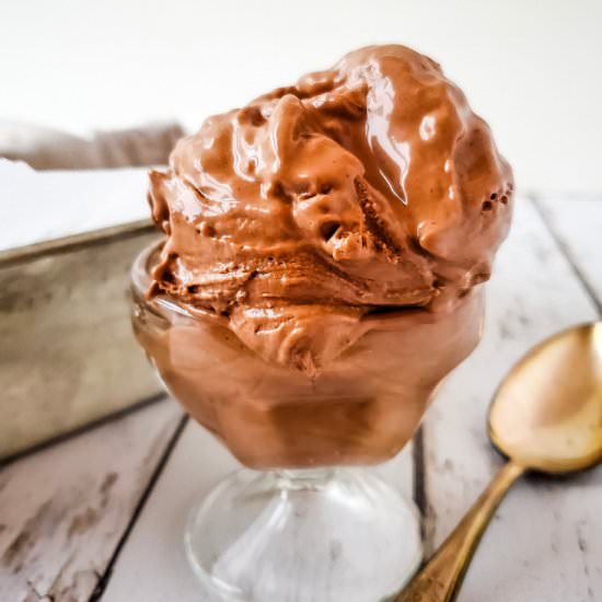 Keto Chocolate Ice Cream - Recipe photo by HugForYourBelly