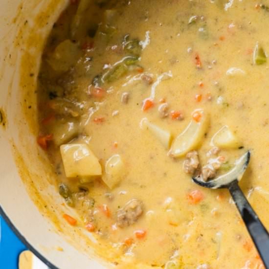 Cheeseburger Soup - Recipe photo by pamelaz