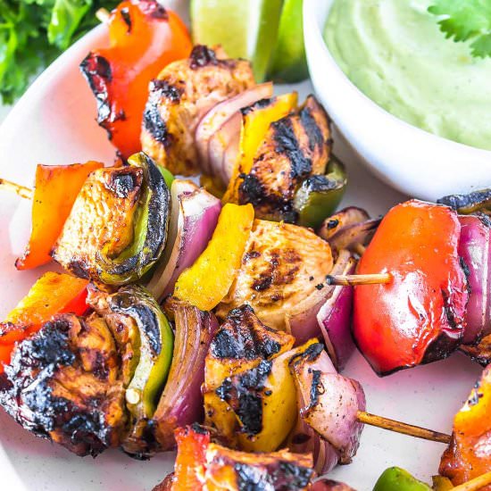 Low-Carb Chipotle Chicken Skewers - Recipe photo by KetoDietApp