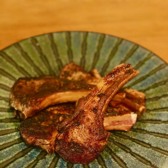 Greek Lamb Chops - Recipe photo by saffronnspice