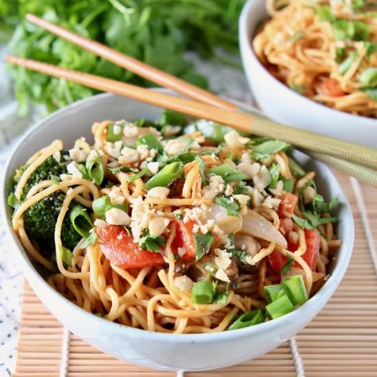 Thai Peanut Noodles - Recipe photo by Whitney Bond