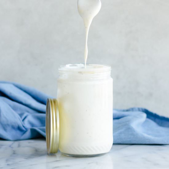 The Best Vegan Mayonnaise Recipe! - Recipe photo by The Plant Riot
