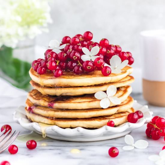Fluffy Vegan Pancakes - Recipe photo by The Plant Riot