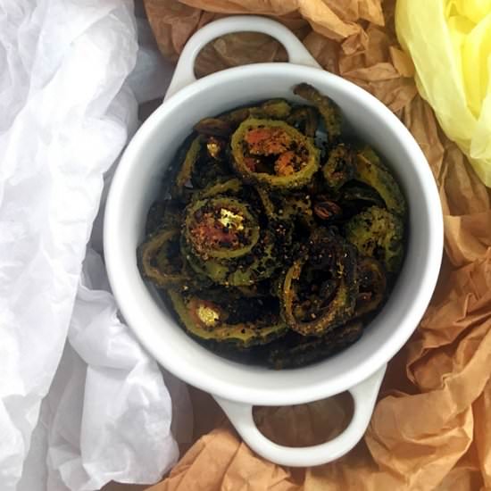 Bitter Gourd Masala Dry - Recipe photo by steamingpot