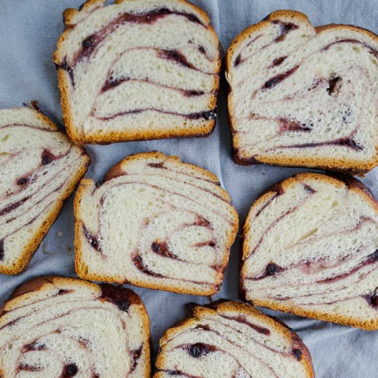 BLUEBERRY BABKA - Recipe photo by thewoodandspoon