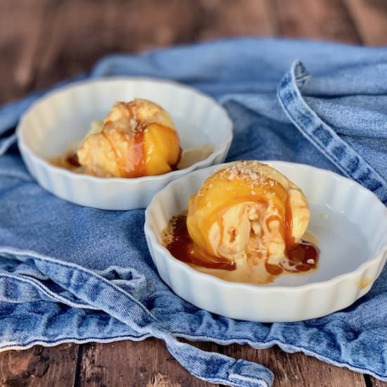 Caramel Swirl Almond Gelato - Recipe photo by scotch_scones