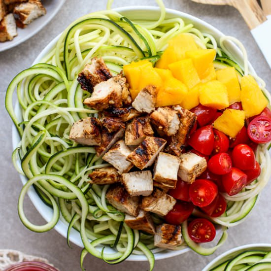Grilled Chicken Zoodles - Recipe photo by Joyous Apron