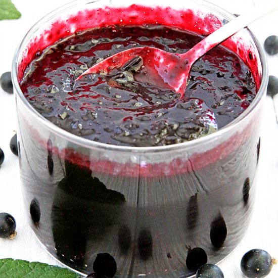 Canned Blackcurrant Jam Recipe - Recipe photo by thefarmgirlblog.com