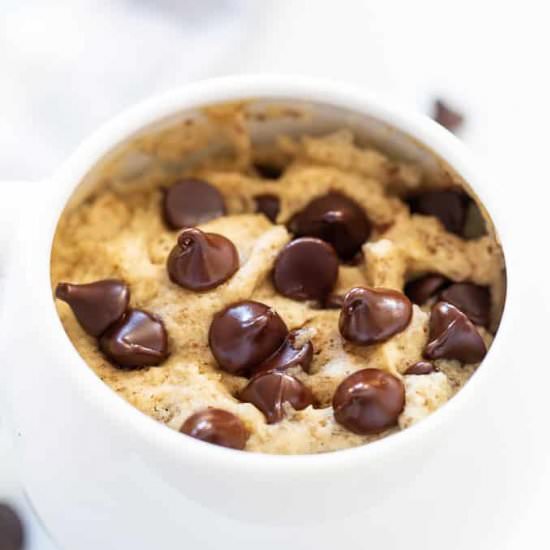 Chocolate Chip Cookie in a Mug - Recipe photo by AVirtualVegan