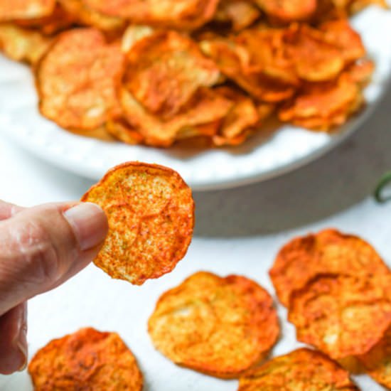 Low Carb Nacho Zucchini Chips - Recipe photo by MyLifeCookbook