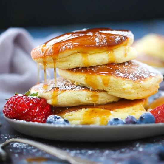 Fluffy Japanese Pancakes - Recipe photo by whatshouldimakefor
