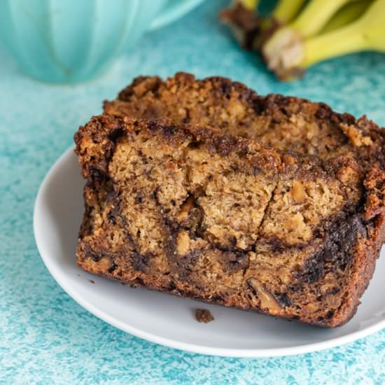 Cinnamon Swirl Banana Bread - Recipe photo by confessionsofabakingqueen