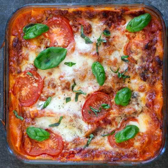 Low FODMAP Lasagna - Recipe photo by Gluten Free Stories
