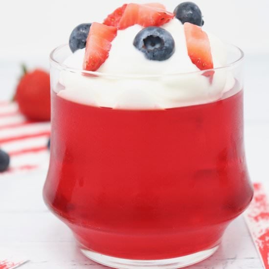 Red, White, and Jello Dessert - Recipe photo by simplylowcal