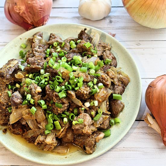 Stir-Fry Lamb with Onion - Recipe photo by piggyout