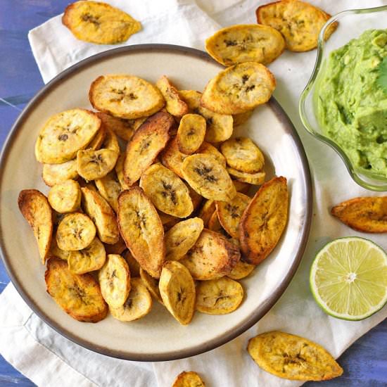 Air Fryer Plantains w Guac - Recipe photo by zenandzaatar