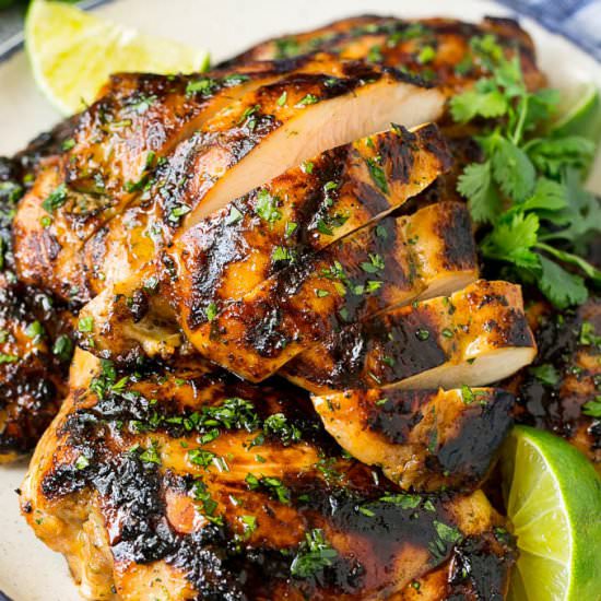 Grilled Chicken Thighs - Recipe photo by dinneratthezoo
