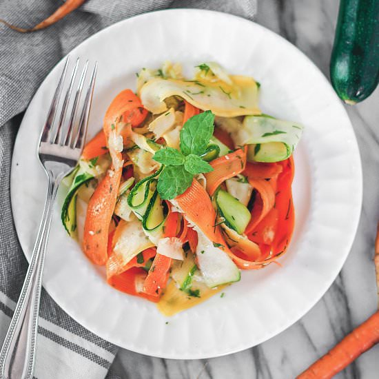 Raw Zucchini and Carrot Salad - Recipe photo by KitchenCartographer