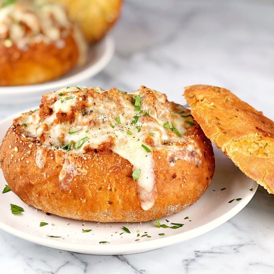 Garlic Bread Bowls - Recipe photo by chef not required