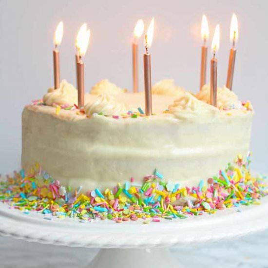Vegan Birthday Cake - Recipe photo by bakedbyclo