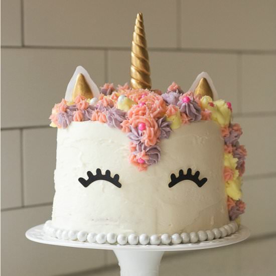 Unicorn Rainbow Cake - Recipe photo by LifesLittleSweets