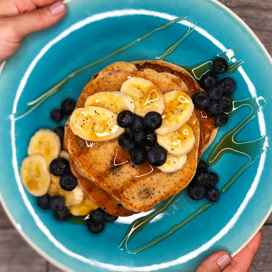 Blueberry Banana Pancakes - Recipe photo by theonlinefarmersmarket