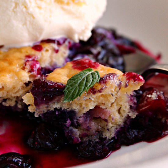 Blueberry Nectarine Cobbler - Recipe photo by agoudalife