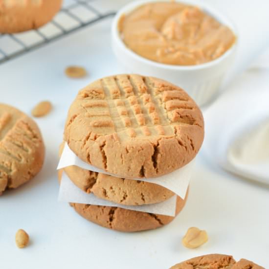Vegan Peanut Butter Cookies - Recipe photo by sweetashoneynz