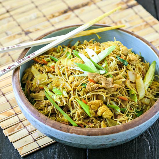 Gluten-Free Singapore Rice Noodles - Recipe photo by EverydayMaven