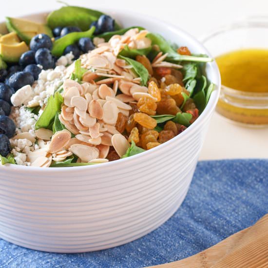 Blueberry Avocado Spinach Salad - Recipe photo by MaesMenu